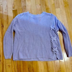 The Limited lavender rubbed sweater